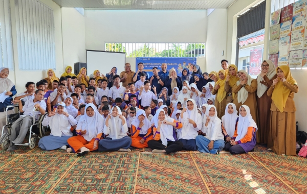 Peringati HUT ke-43, PT Pupuk Iskandar Muda Gelar Program Inclusivity for Disability di SLB Negeri Aneuk Nanggroe